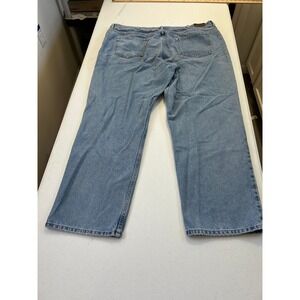 LL‎ Bean Comfort Waist Jeans Mens 44x32 Light Wash Denim Straight Leg Pants